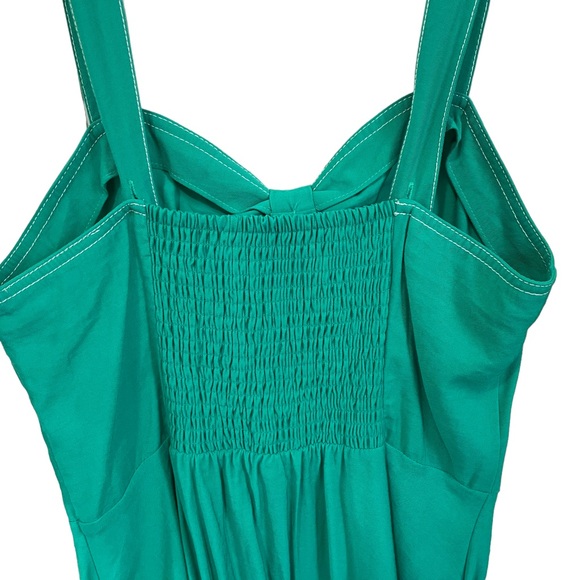 LEVEL EIGHT Teal Adjustable Fit and Flare Dress with pockets Size Large - Picture 5 of 8